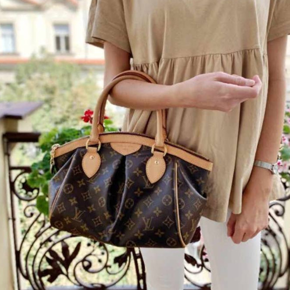 Louis Vuitton Tivoli PM Shoulder Bag Brown Monogram Canvas